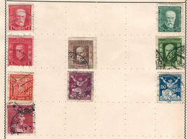 Czechoslovakia Amazing Very Old Used Stamps Hinged/Glued On List - £0.70 GBP