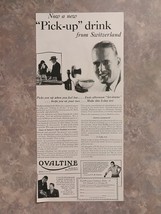 Vintage 1927 Ovaltine Pick Up Drink From Switzerland Original Ad 422 - $6.64