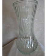 Hoosier Glass #4091-5 Clear 9 ¾ Inch Spiral Flower Vase (#3612) - $31.30 CAD