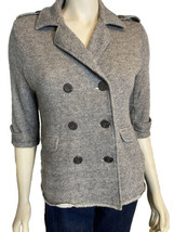 Cabi Gray Knit 3/4 Sleeve Jacket Size M - £14.51 GBP