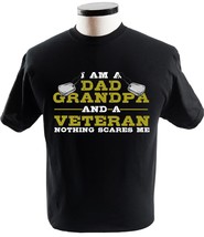 Mens Im A Dad Grandpa T Shirt Veteran Fathers Day Tee - £13.58 GBP+