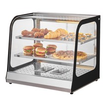 VEVOR 2-Tier Commercial Food Warmer Display Countertop Pizza Cabinet with Tong - £488.04 GBP