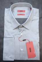 HUGO BOSS Uomo C-George Polsino Francese Facile Ferro Reg Fit Cotone Cam... - $69.28