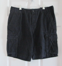Tommy Hilfiger Flat Front Cargo Shorts 100% Cotton, Navy Blue Size 34 Euc - £14.27 GBP