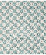 VTG Fabric Joan Kessler for Concord Green Cream Checked Ditsy Floral 45&quot;... - $70.44 CAD