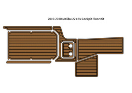 2019-2020 Malibu 22 LSV Cockpit Pad Boat EVA Foam Teak Deck Floor Mat Flooring - £390.13 GBP