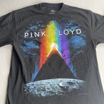 Pink Floyd Shirt Mens L 2015 Liquid Blue Short Sleeve Black Rock Roll Music Moon - £10.50 GBP