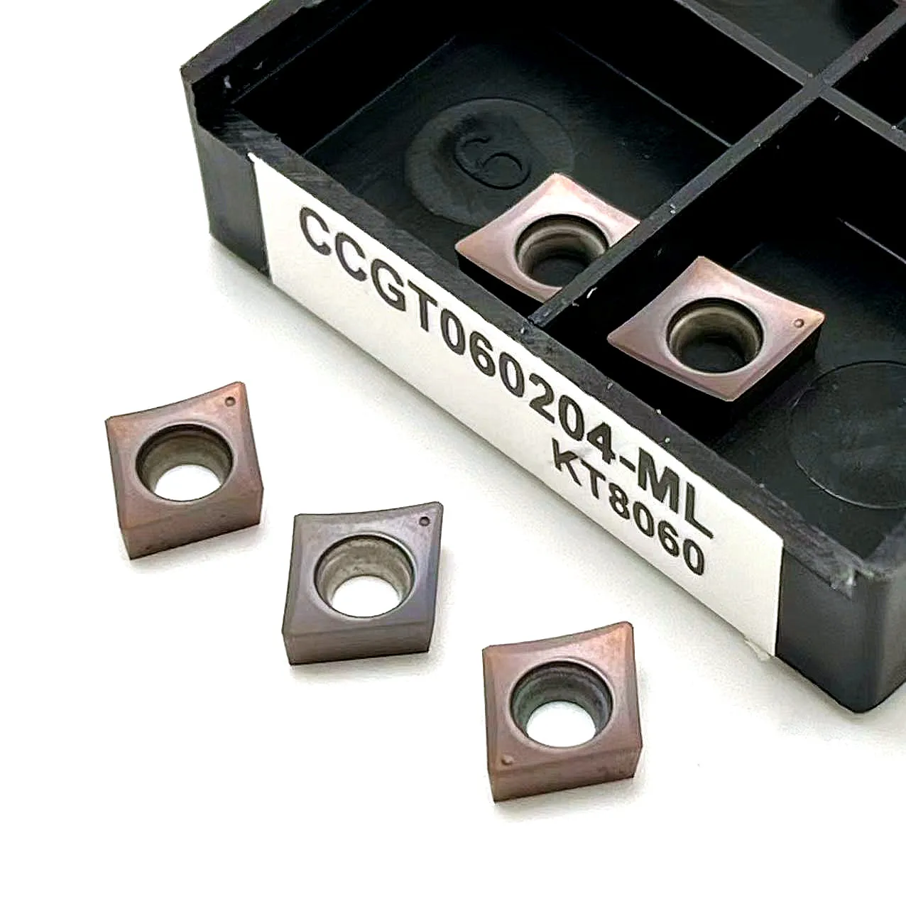 CCGT060202 CCGT060204  Aluminum Blade Carbide Turning Inserts CCGT120404... - $107.84