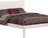 AFI Metro Full Platform Bed with Open Footboard and Turbo Charger in White - £520.95 GBP