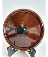 Vintage West Bend Scandia Cookware Pan Lid Only Enamel Dark Brown 7 1/2&quot; - $216.40 MXN
