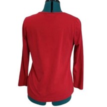 allbrand365 designer Womens Graphic Print At Front Top Size Small Color Red - £35.44 GBP