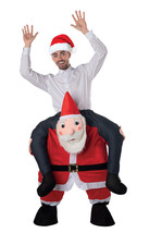 CHRISTMAS SANTA CARRY ME HOLIDAY COSTUME ADULT MENS Funny Red One Size F... - £44.69 GBP