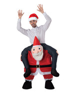 CHRISTMAS SANTA CARRY ME HOLIDAY COSTUME ADULT MENS Funny Red One Size F... - £43.79 GBP