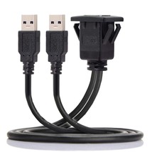 cablecc 1m Waterproof USB 3.0 Extension Latch Mount Car AUX Cable for Da... - £22.04 GBP