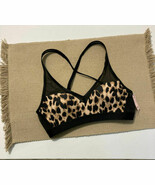 Victoria&#39;s Secret Leopard Print Bra VSD Size 32A Lightweight padded Shee... - $19.88