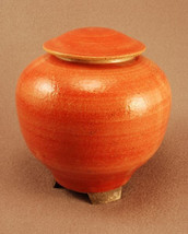 RAKU Unique Ceramic Companion Small/ Keepsake Funeral Cremation Urn #I003 - £119.75 GBP