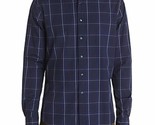 The Men&#39;s Store  Oversized-Check-Print Classic Fit Shirt Navy-2XL - $24.97
