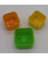 Daiso Japan Silicone Orange Green Yellow Puppy Dog Molds for Lunches &amp; D... - £2.38 GBP