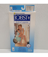 Jobst Legwear Knee High Compression Ultra Sheer Med. Natural Color 15-20... - $23.80