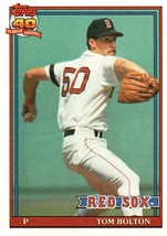 Topps 40 Years Of Baseball 1991 Baseball Card 37 Tom Bolton Red Sox - £1.37 GBP
