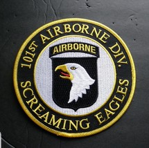 ARMY 101st AIRBORNE DIVISION SCREAMING EAGLES EMBROIDERED PATCH 5 INCHES - £7.15 GBP