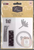 Hobbycraft. Butterfly Garden Stamp &amp; Die Set. Die Cutting Stamping - $8.04