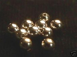 4mm Gold Filled Smooth Round Beads (10) - £3.11 GBP