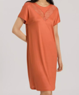 Hanro Juna Nightgown Lace Coral Gold ( S ) - $2,054.48 MXN