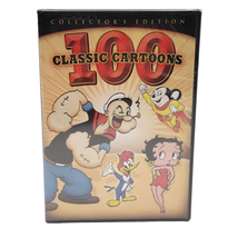 100 Classic Cartoons Popeye Betty Boop Mighty Mouse Woody Woodpecker Sealed DVD - £7.43 GBP