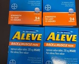 96-ALEVE BACK &amp; MUSCLE PAIN NAPROXEN SODIUM 220 MG 24 CAPLETS EACH NEW 0... - £6.82 GBP