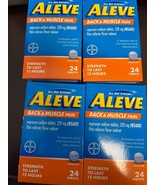 96-ALEVE BACK &amp; MUSCLE PAIN NAPROXEN SODIUM 220 MG 24 CAPLETS EACH NEW 0... - £6.71 GBP