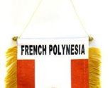 Moon Knives French Polynesia Mini Flag 4&#39;&#39;x6&#39;&#39; Window Banner w/suction c... - £2.26 GBP