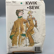 UNCUT Vintage Sewing PATTERN Kwik Sew 760 Quilted, Ladies 1970s Ski Jacket - £22.42 GBP