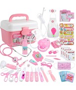 46Pcs Medical Toy Kids Doctor Pretend Play Kit, Pretend Play Set With St... - £39.10 GBP