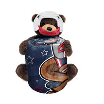 NEW NFL New England Patriots Teddy Bear Hugger Pillow &amp; Throw Blanket Se... - £15.89 GBP