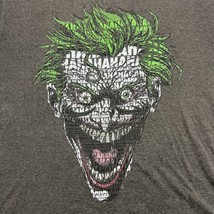 Batman The Joker Haha Laughing Graphic Mens Size XL Gray DC Comics Word ... - £15.28 GBP