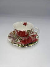 Pulchritude Eileen&#39;S Reserve Teacup and Saucer Fine China Tea Party Gift - £12.62 GBP