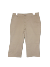 Lee Beige  Cafe Skimmer Capri Jean 18 Medium Women New - $18.71