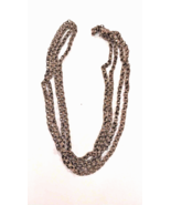 Antique Huge Bronze Chain Necklace - £45.79 GBP