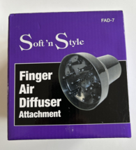 SOFT &#39;N STYLE Salon Finger Air Diffuser Hair Blow Dryer Curl Attachment ... - $4.99