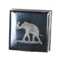 Alex Siam Sterling silver niello jewelry box with elephant - $489.06