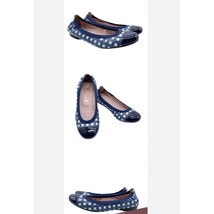 PRETTY BALLERINA Shirley Ballet Slippers Flat Slip-on Shoes Navy White C... - $369.95 MXN
