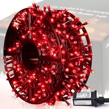 500 Led Red Valentines Day Lights, 173Ft Christmas Lights Outdoor Waterproof, 8  - £48.75 GBP