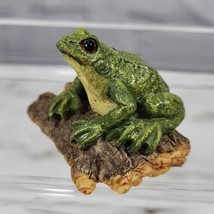 Frog Toad Mini 1.5&quot; Statue Lifelike Resin Figure Garden Aquarium Decor  - £9.38 GBP