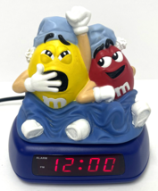 M&amp;M&#39;s Digital Alarm Clock - Yellow &amp; Red with Night Caps &amp; Blanket (TEST... - £19.27 GBP