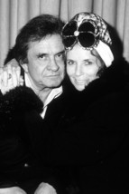 Johnny Cash Candid with June Carter 1985 24x18 Poster - £19.17 GBP