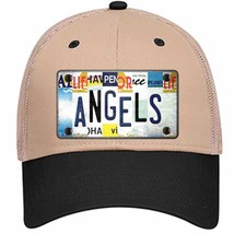 Angels Strip Art Novelty Khaki Mesh License Plate Hat Tag - £23.17 GBP