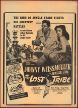 Johnny Weissmuller as Jungle Jim in The Lost Tribe Movie Poster/Broadside - £9.75 GBP