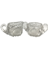 Vintage Clear Lead Crystal Creamer and Sugar Bowl - $348.94 MXN