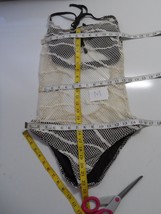 Lucky Brand Rip tide One Piece Crochet Halter Bikini DARK GREEN M-NWOT-$112 - £38.23 GBP